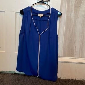 ModCloth blue tank with white trim sz XL
